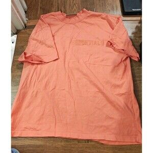 Fear Of God Essentials Mock Neck T Shirt Coral Men’s 2XL Oversized Streetwear